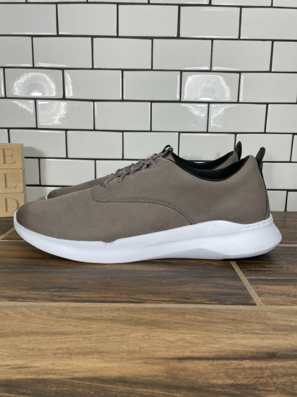 Cole Haan Grand Crosscourt Runox Shoes Mens 13 Gray Nubuck Hybrid Oxford Sneaker